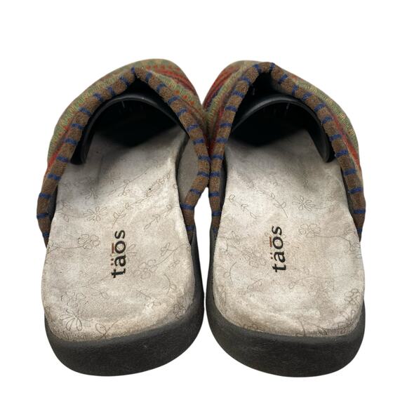 Taos Women’s Tabitha Harvest Aztec Multicolor Knit Slip On Mule Size US 8 - Picture 8 of 11